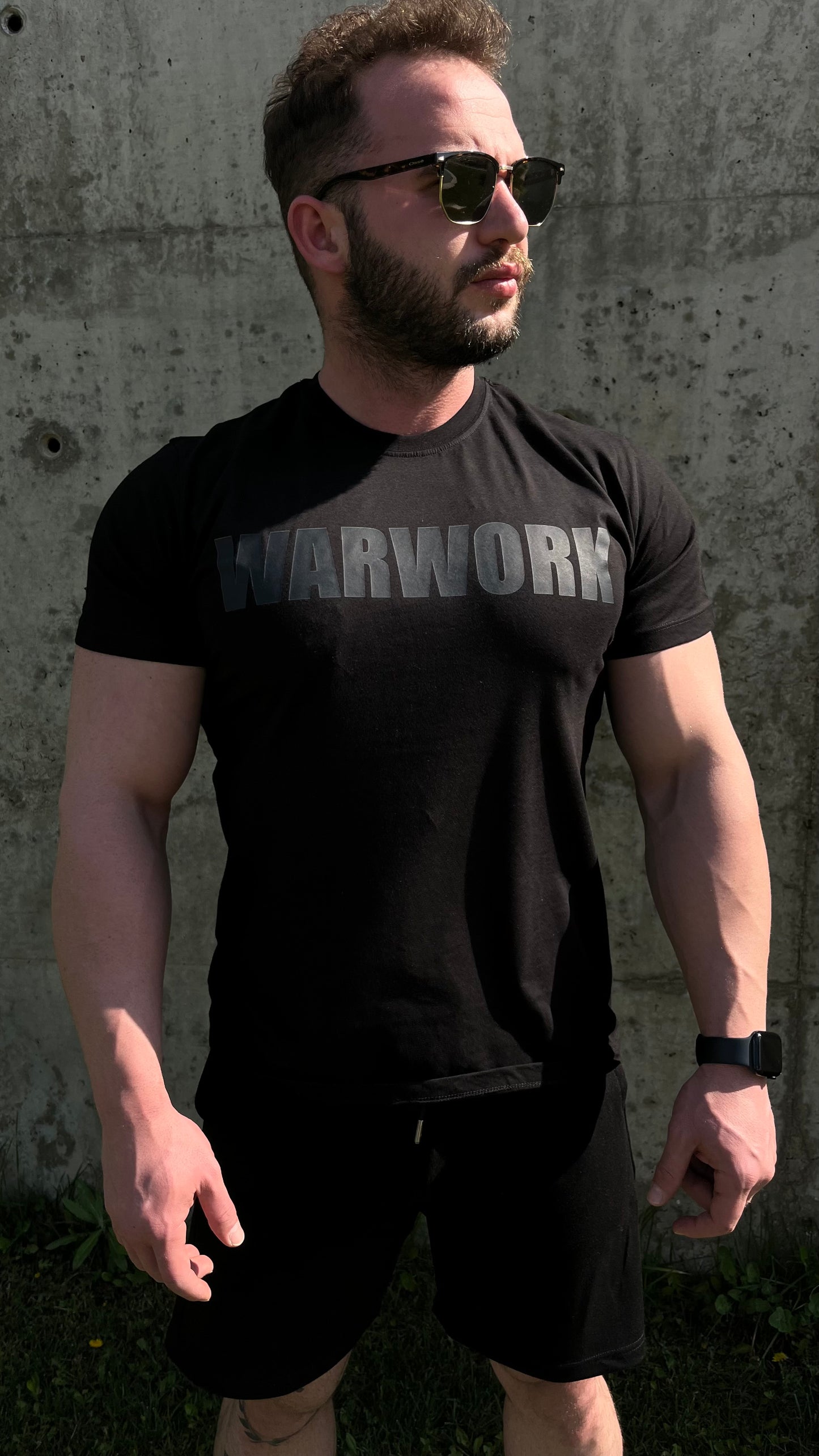 Siyah Pamuk T-shirt