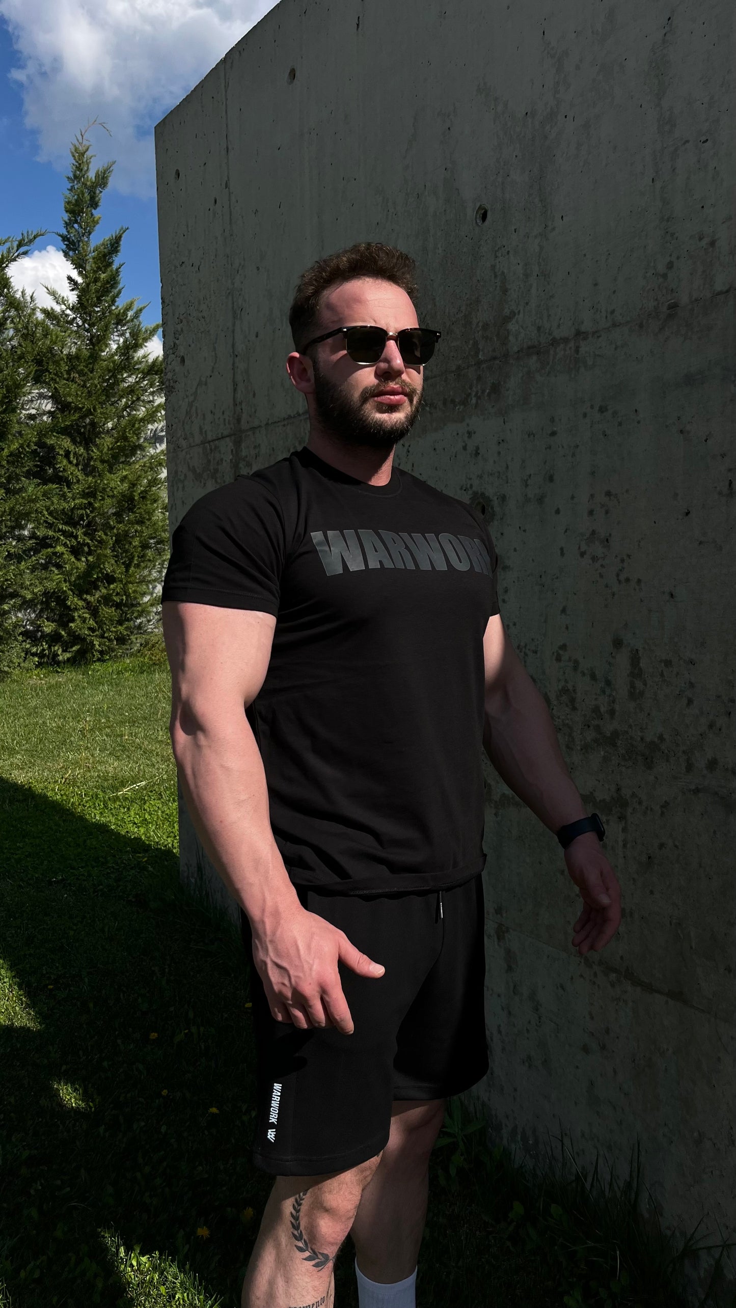 Siyah Pamuk T-shirt