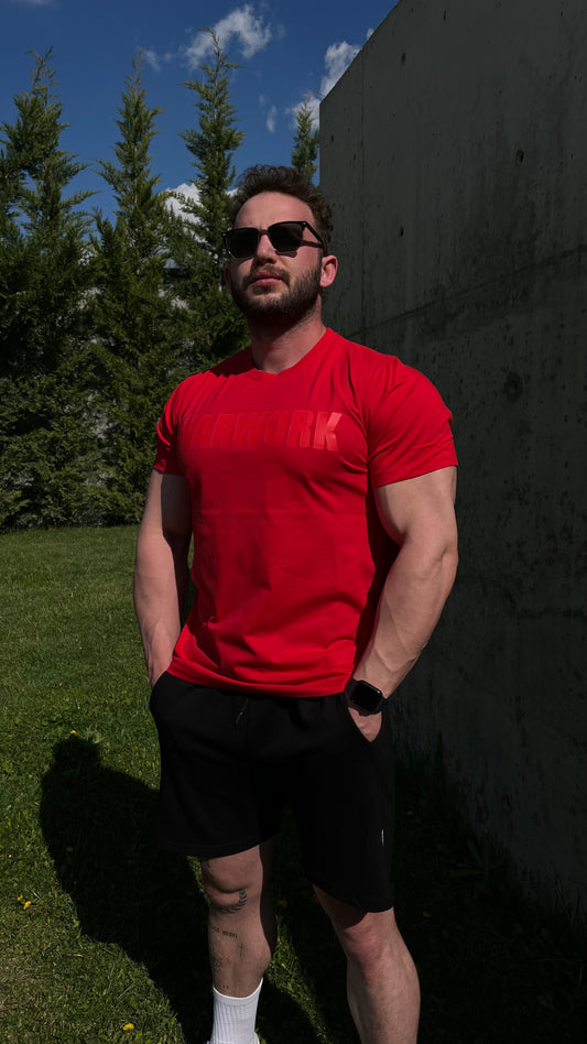 Kırmızı Pamuk T-shirt